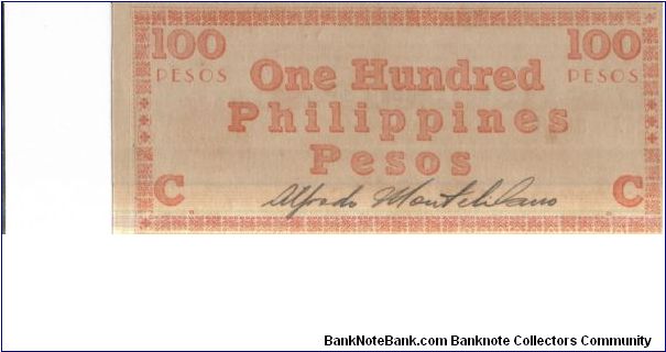 Banknote from Philippines year 1943