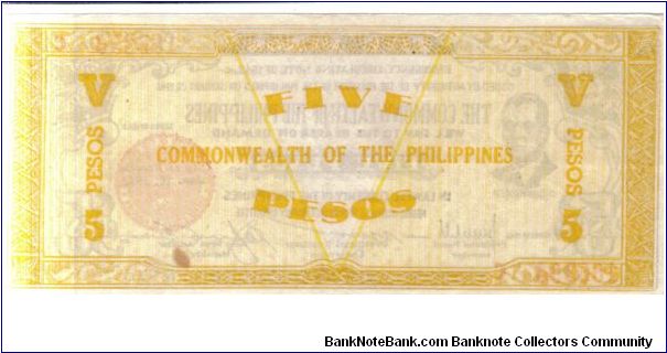 Banknote from Philippines year 1942