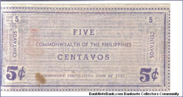 Banknote from Philippines year 1942