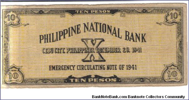 Banknote from Philippines year 1941