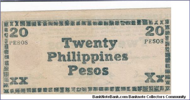 Banknote from Philippines year 1945