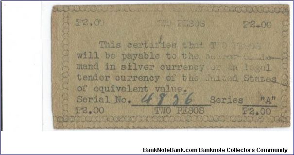 Banknote from Philippines year 1943