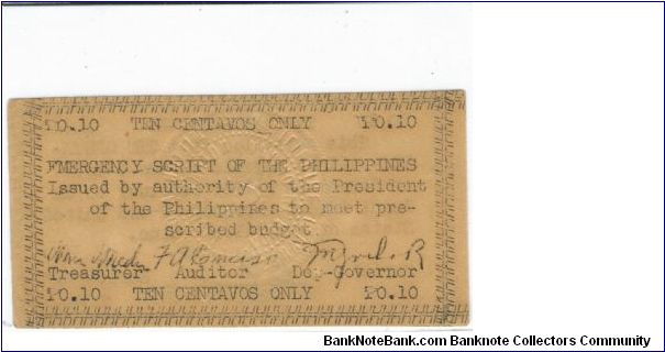 Banknote from Philippines year 1943