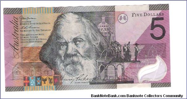 Banknote from Australia year 2001