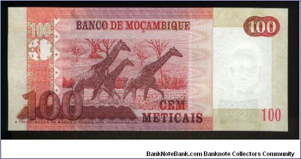 Banknote from Mozambique year 2006