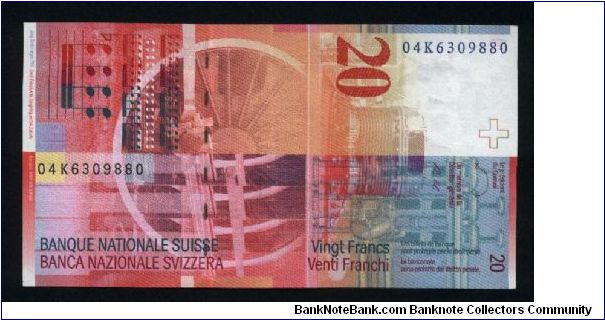 Banknote from Switzerland year 2004