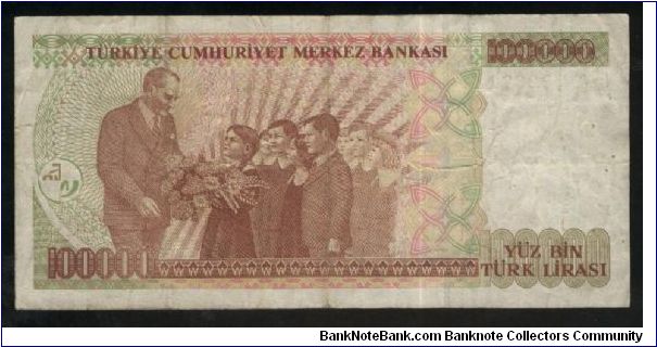 Banknote from Turkey year 1997