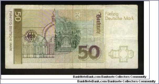 Banknote from Germany year 1989