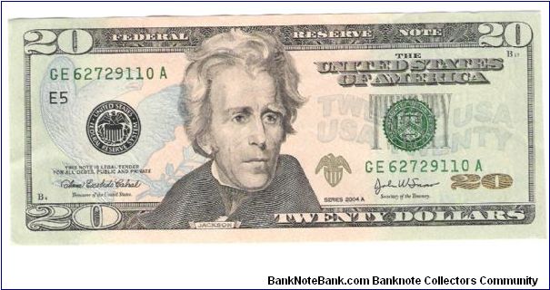 2004-A- $20.00 Banknote