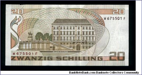 Banknote from Austria year 1986