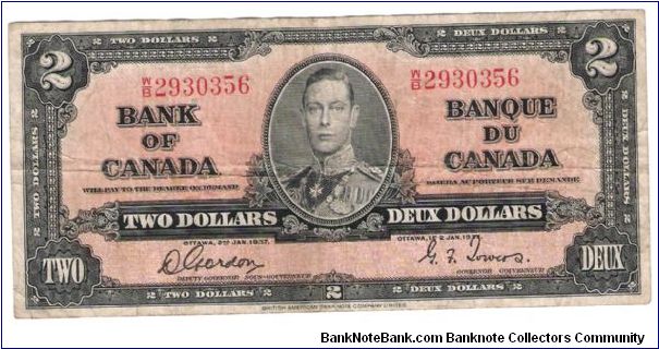 British American Bank note company Limited Printed this Note Banknote