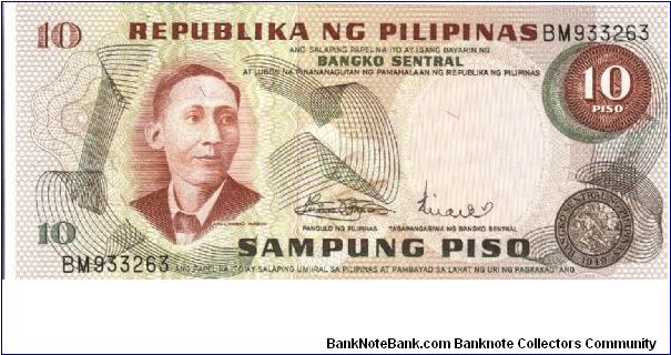 PI-148 Rare series of 3 consecutive numbered Philippine 10 Pesos notes with center note error (overprint missing) 2 - 3. Banknote