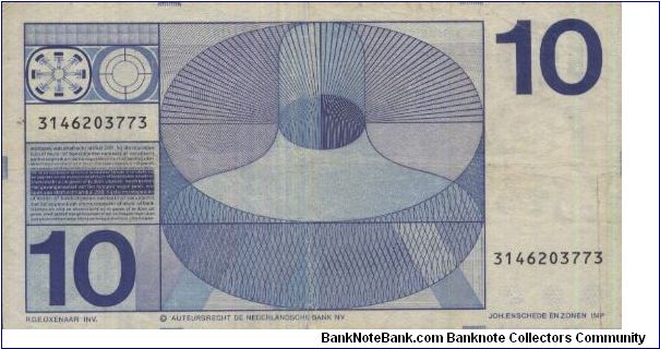 Banknote from Netherlands year 1968