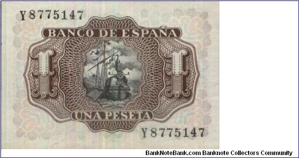 Banknote from Spain year 1953