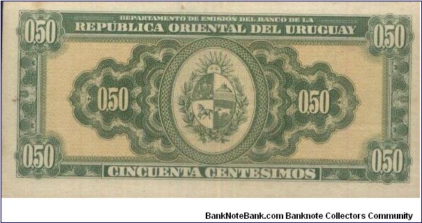 Banknote from Uruguay year 1939