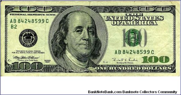 1996 $100 Note(VG) U.S.A. Banknote