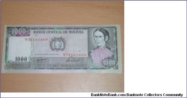 1000 pesos Banknote