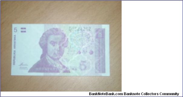 5 dinars Banknote