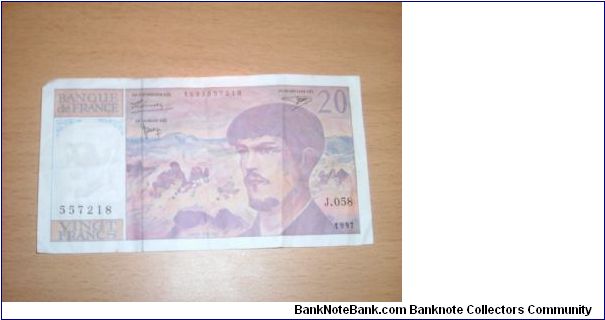 Twenty francs Banknote