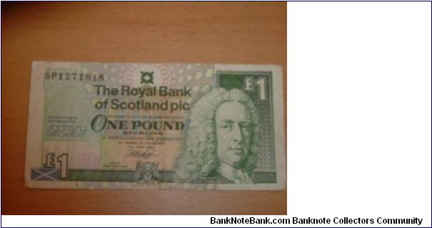 Royal Bank of Scotland, one pound, dated 12 May 1999 Banknote