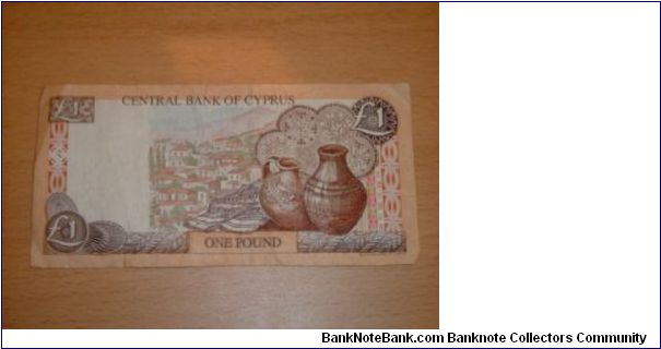 Banknote from Cyprus year 2001