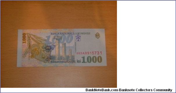 Banknote from Romania year 1998