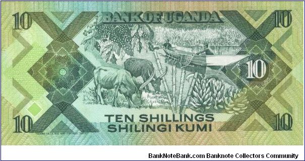 Banknote from Uganda year 1982