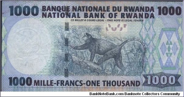 Banknote from Rwanda year 2004