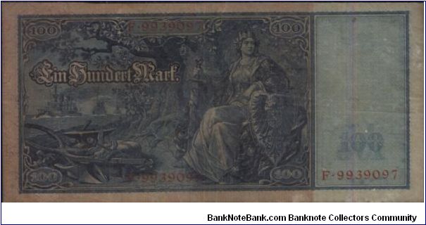 Banknote from Germany year 1910