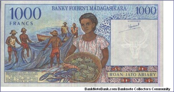 Banknote from Madagascar year 1994