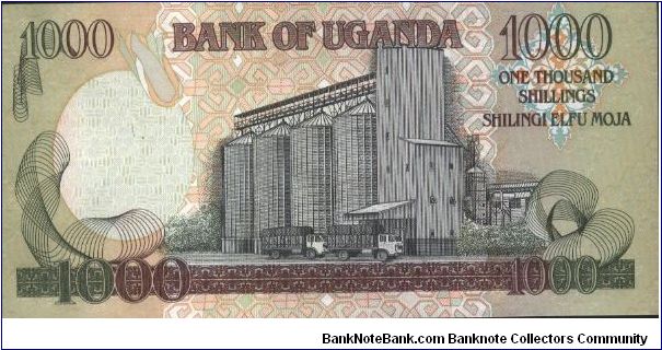 Banknote from Uganda year 2005