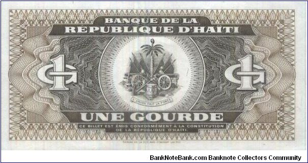 Banknote from Haiti year 1993