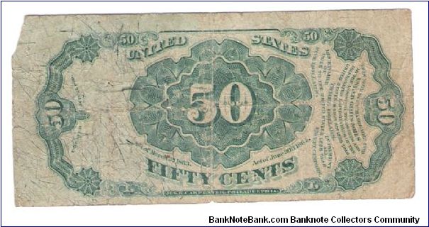 Banknote from USA year 1875