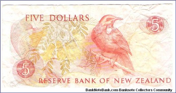 Banknote from New Zealand year 1989