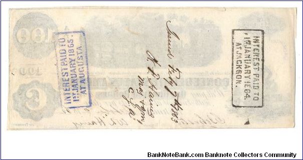 Banknote from USA year 1862