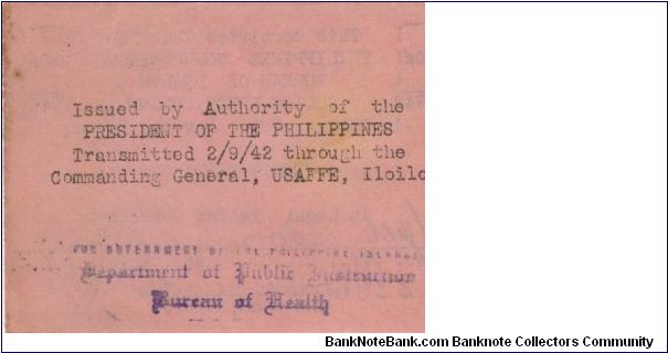 Banknote from Philippines year 1942