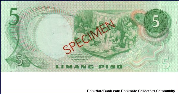 Banknote from Philippines year 1972