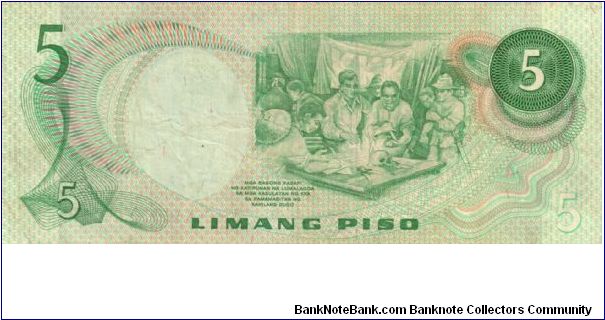 Banknote from Philippines year 1974