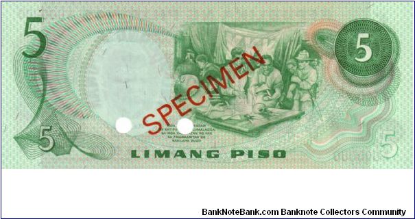 Banknote from Philippines year 1974