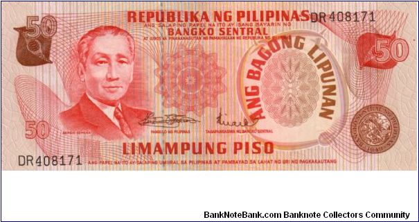 1st A.B.L. SERIES 29 (p156a) Marcos-Licaros DR408171 Banknote