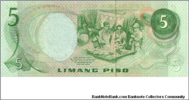 Banknote from Philippines year 1977