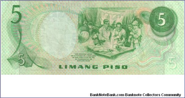 Banknote from Philippines year 1977