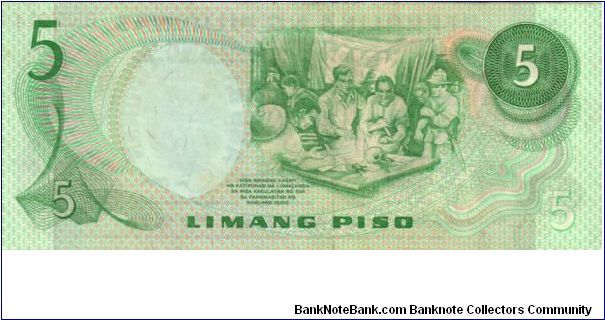 Banknote from Philippines year 1977