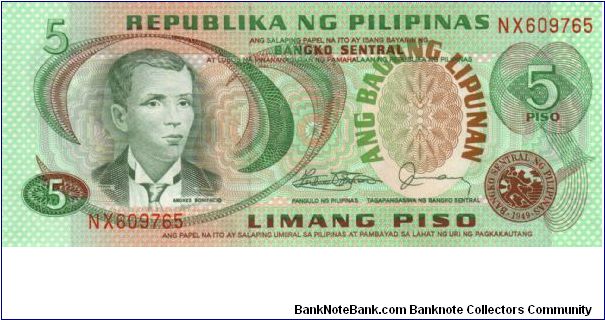 2nd A.B.L. SERIES 33c (p160d) Marcos-Fernandez NX609765 Banknote