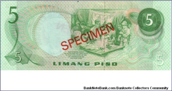 Banknote from Philippines year 1977