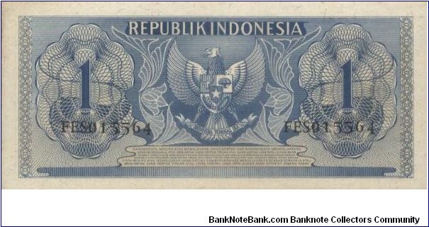 Banknote from Indonesia year 1956