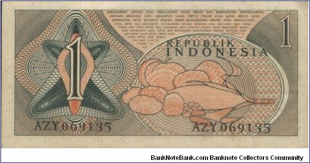 Banknote from Indonesia year 1960