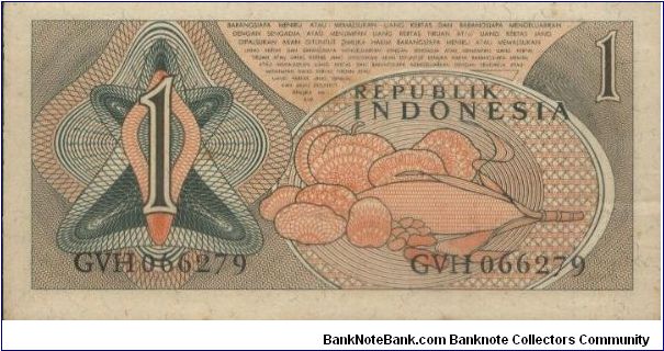 Banknote from Indonesia year 1961