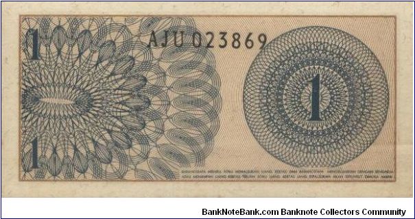 Banknote from Indonesia year 1964