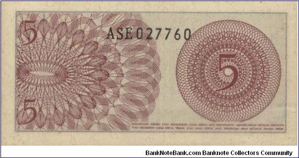 Banknote from Indonesia year 1964